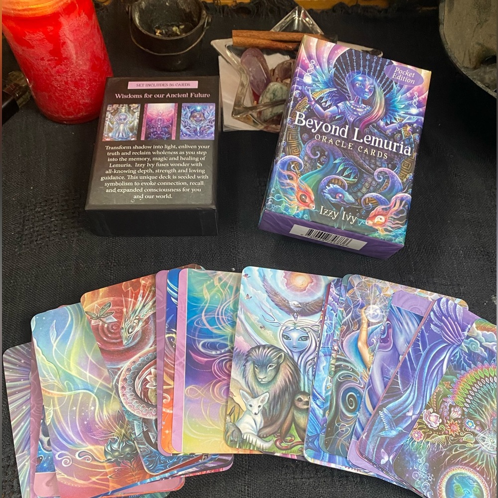 Beyond Lemuria Oracle Card Deck by Izzy Ivy. Pocket Edition. Like New!